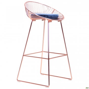 Барний стілець Chik, rose gold, royal blue