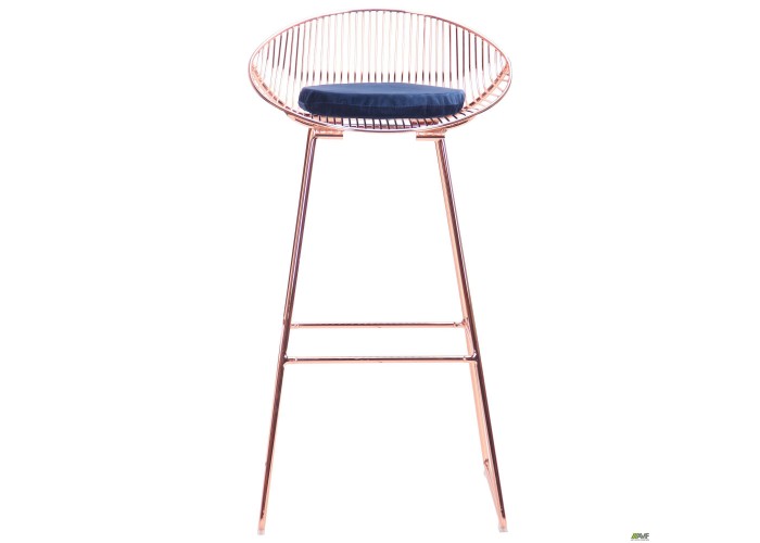  Барный стул Chik, rose gold, royal blue  4 — купить в PORTES.UA