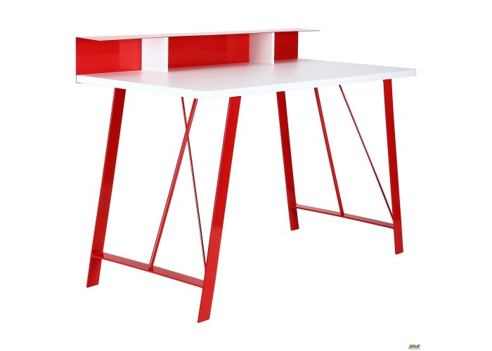  Компьютерный стол Mayakovsky красный/белый  2 — купить в PORTES.UA