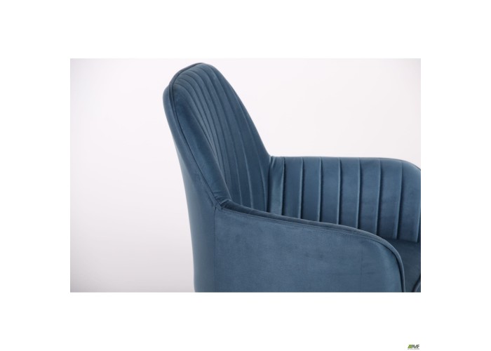  Крісло Аспен хром тканина Flox 85 синій із штрихкодом EAN  19 — замовити в PORTES.UA