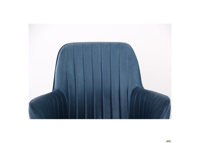  Крісло Аспен хром тканина Flox 85 синій із штрихкодом EAN  6 — замовити в PORTES.UA