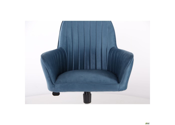  Крісло Аспен хром тканина Flox 85 синій із штрихкодом EAN  7 — замовити в PORTES.UA