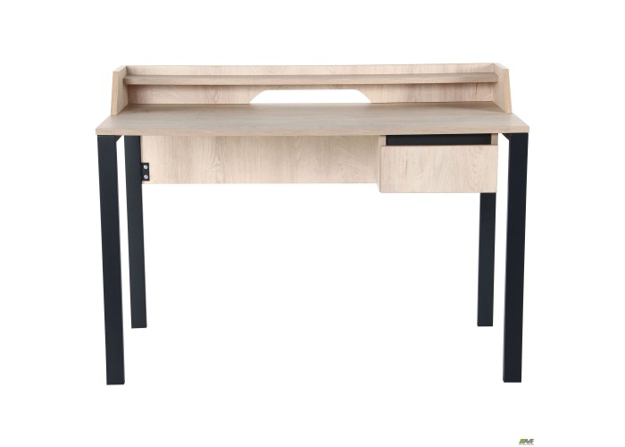  Стол компьютерный Pluto Top SH (1380х600х750) Дуб Эндгрейн/Черный графит  2 — купить в PORTES.UA