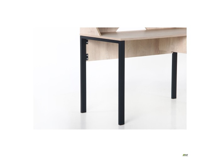  Стол компьютерный Pluto Top SH (1380х600х750) Дуб Эндгрейн/Черный графит  11 — купить в PORTES.UA