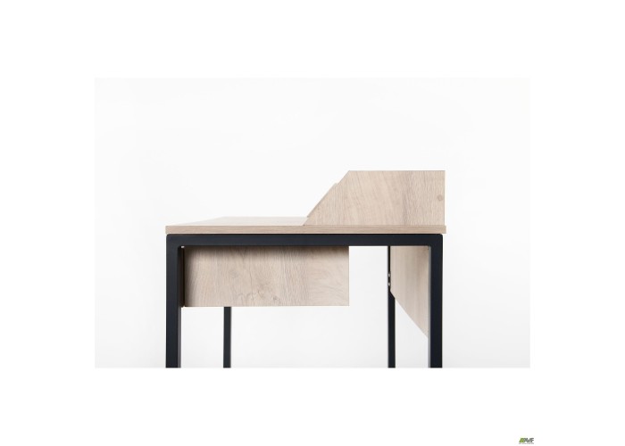  Стол компьютерный Pluto Top SH (1380х600х750) Дуб Эндгрейн/Черный графит  12 — купить в PORTES.UA