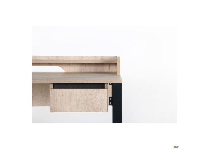  Стол компьютерный Pluto Top SH (1380х600х750) Дуб Эндгрейн/Черный графит  14 — купить в PORTES.UA