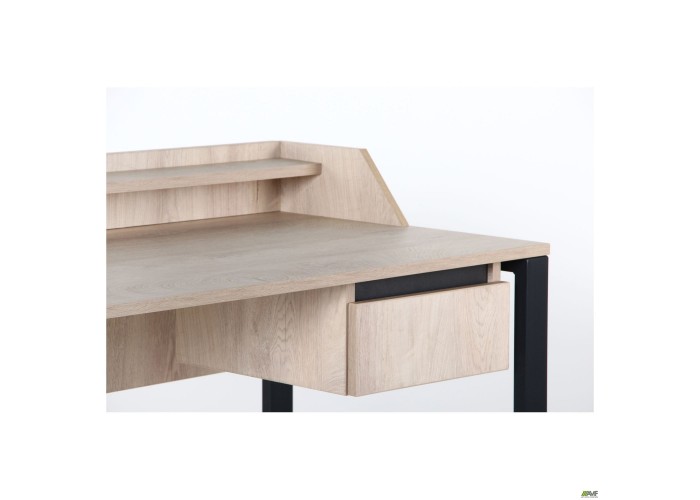  Стол компьютерный Pluto Top SH (1380х600х750) Дуб Эндгрейн/Черный графит  16 — купить в PORTES.UA