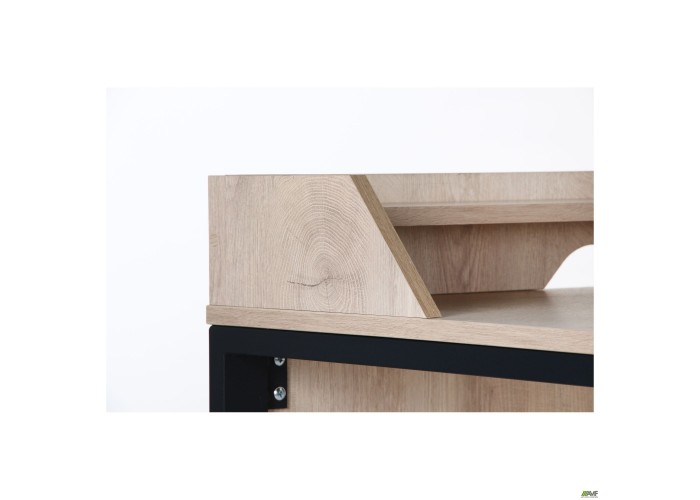  Стол компьютерный Pluto Top SH (1380х600х750) Дуб Эндгрейн/Черный графит  17 — купить в PORTES.UA