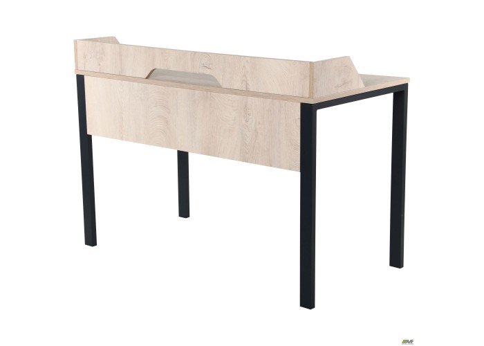  Стол компьютерный Pluto Top SH (1380х600х750) Дуб Эндгрейн/Черный графит  4 — купить в PORTES.UA