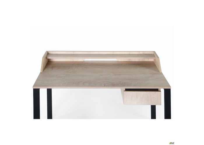  Стол компьютерный Pluto Top SH (1380х600х750) Дуб Эндгрейн/Черный графит  6 — купить в PORTES.UA