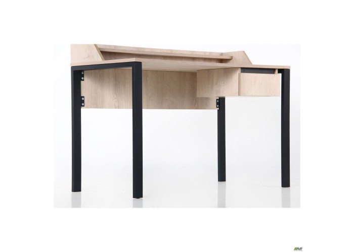  Стол компьютерный Pluto Top SH (1380х600х750) Дуб Эндгрейн/Черный графит  10 — купить в PORTES.UA