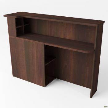 Стол приставной к рецепции МГ-531R (400х1500х1075мм) орех темный