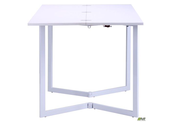  Розкладний стіл Ітака База алюм/Меламін білий глянець  5 — замовити в PORTES.UA