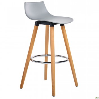 Стул барный Delie бук/серый