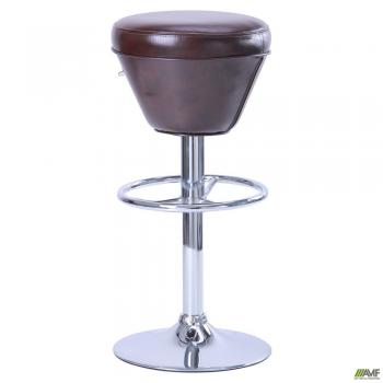 Стул барный хокер Астин Мадрас дарк браун
