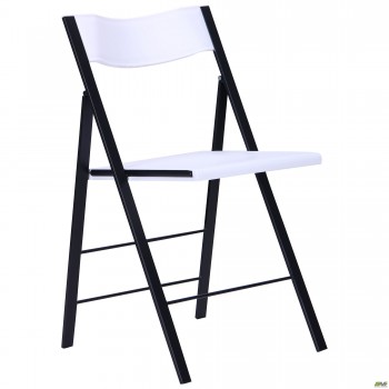 Стул Ибица черный пластик белый