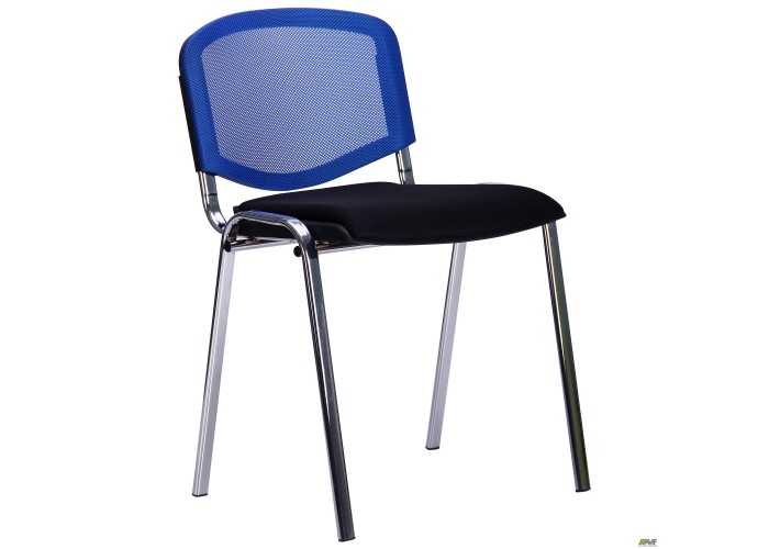 Стул Призма Веб хром сиденье Сетка черная/спинка Сетка синяя  1 — купить в PORTES.UA