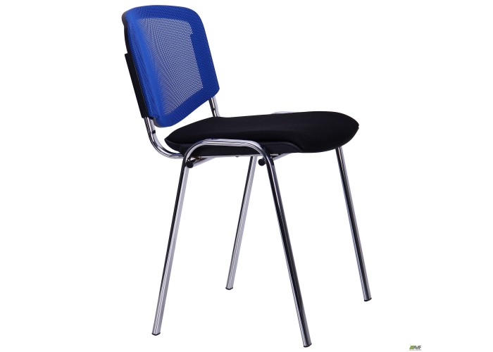  Стул Призма Веб хром сиденье Сетка черная/спинка Сетка синяя  2 — купить в PORTES.UA