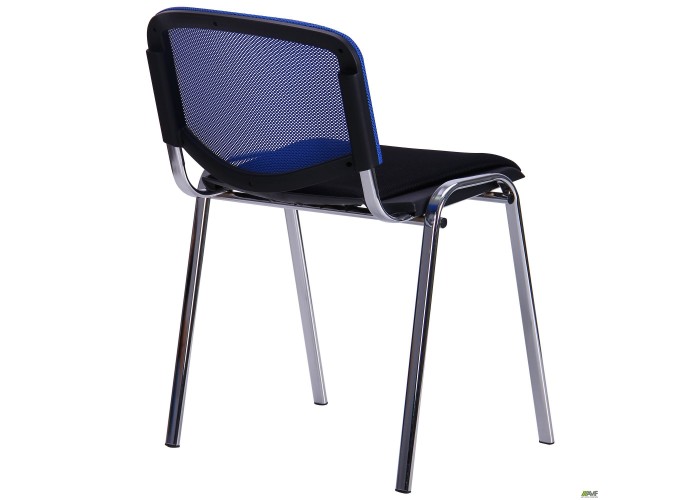  Стул Призма Веб хром сиденье Сетка черная/спинка Сетка синяя  5 — купить в PORTES.UA