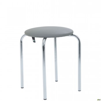 Табурет Софи хром Кожзам серый