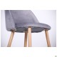 Барний стілець Bellini бук/dark grey