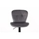 Барний стілець Vensan PU Gray/Black
