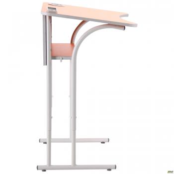 Парта шкільна одномісна регульована 3-6 ростова група, R, стiльниця оранж