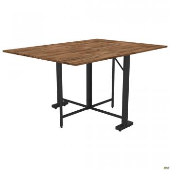 Стол раскладной Fold 2 FL2 1400 (1380/210х1000х750Н) черный/Дуб Ливорно