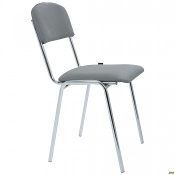 Стул Мастер хром Кожзам серый