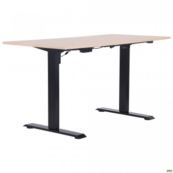 Стіл Like 1387х680 Дуб Ендгрейн База чорна