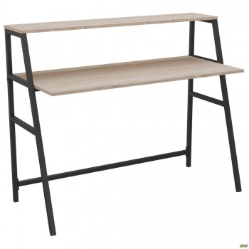 Стол Mont Blanc (1250х550х1027Н) черный/Дуб Сонома