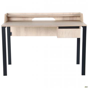 Стол компьютерный Pluto Top SH (1200х600х750) Дуб Эндгрейн/Черный графит