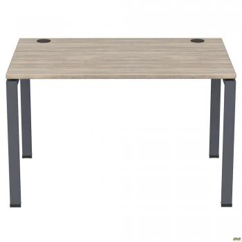 Стол письменный SIG-103 (1387х800х750мм) Черный графит 60х30мм. Вяз Либерти Дымчатый