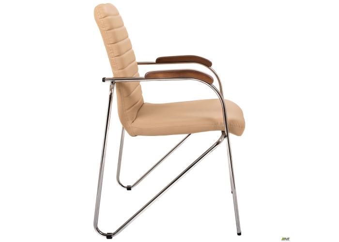  Стул Rumba хром орех Кожзам бежевый  3 — купить в PORTES.UA