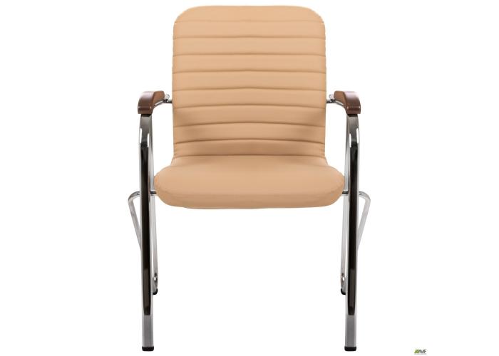  Стул Rumba хром орех Кожзам бежевый  4 — купить в PORTES.UA