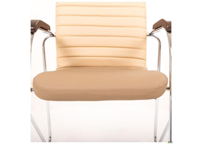  Стул Rumba хром орех Кожзам бежевый  9 — купить в PORTES.UA