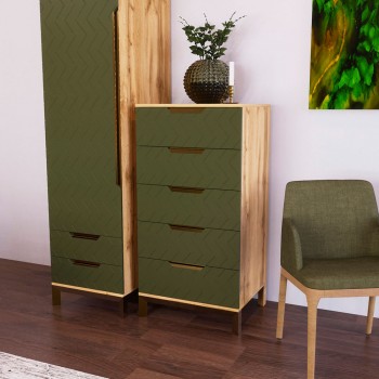 Меблі фабрики Art in head – Комод Swan 1200 Балі зелений