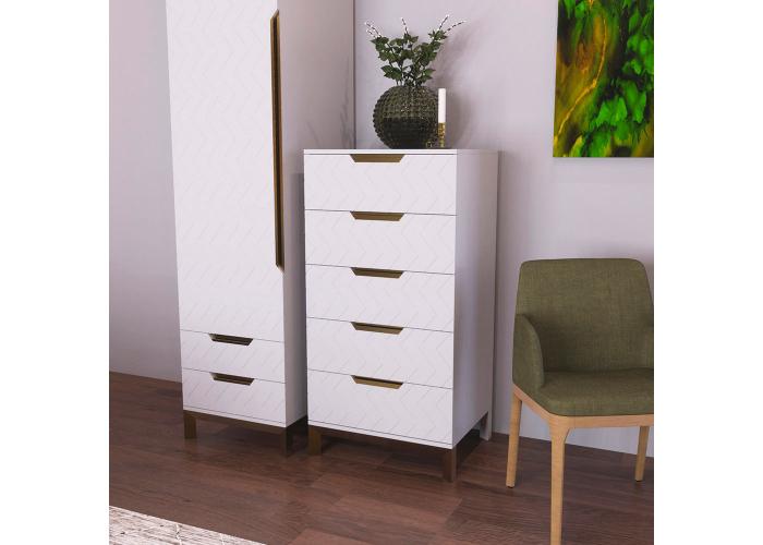  Комод Swan 1200 Білий супермат  2 — замовити в PORTES.UA