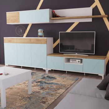 Тумба ТВ Picassa Голубая лагуна