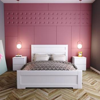 Кровать 1,6 Light Белая аляска