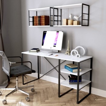 Меблі фабрики Art in head – Стіл Письмовий Ascet Біла Аляска