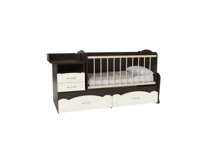  Кровать детская - Трансформер 3в1 Binky ДС043 Венге / Дуб немо латте  1 — купить в PORTES.UA