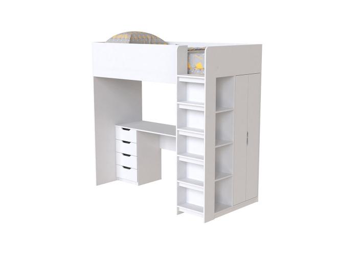  Ліжко - горище Binky ДЮС33 Аляска / Білий супермат  1 — замовити в PORTES.UA