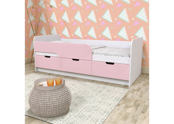  Кровать детская - Binky KEC10A Аляска / Розовый  2 — купить в PORTES.UA