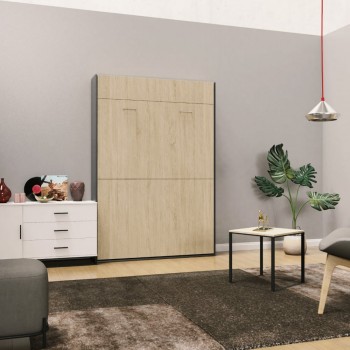 Ліжко-трансформер Mitra 1,4 Антрацит/Дуб сонома