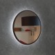 Кругле настінне дзеркало ЗЛ-1 з підсвічуванням венге магія