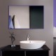 Сиреневое настенное зеркало Alum purple в раме для ванной, алюминий