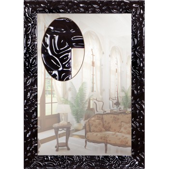 Зеркало на стену, модель Italy black