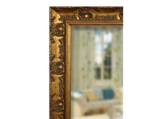  Підлогове дзеркало на повний зріст в золотому кольорі 1650х400 мм  2 — замовити в PORTES.UA