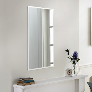 Зеркало белое влагостойкое на стену 700х500 мм.
